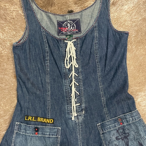 Lauren Ralph Lauren Company Denim Sleeveless Women Dress Limited Edition Size 6 - Picture 3 of 6